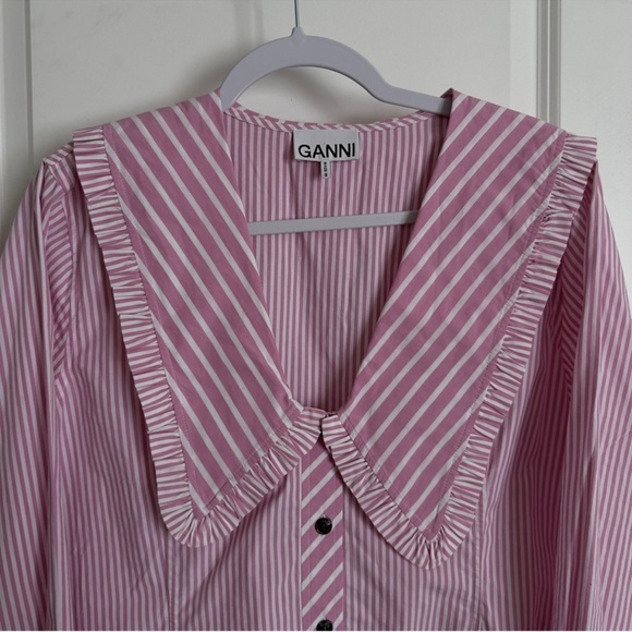 Ganni Peter Pan collar button down shirt - Picture 5 of 10
